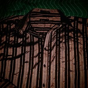 kani gold Shirts - KANI GOLD fancy sparkling brown L buttondown shirt kani gold Shirts - KANI GOLD fancy sparkling brown L buttondown shirt